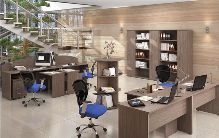 Набор мебели в офис IMAGO три стола, 2 шкафа, стеллаж, тумба в Туле - изображение 6